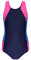 Aquarti Costume da Bagno Intero da Bambina Costumi Ragazze, Blu Scuro/Blu/Rosa, 170