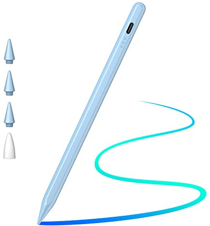 Cisteen Stylus Pen for iPad 2025-2018, Pencil for iPad 11th A16/10/9/8/7/6,Air 11/13 M2/M3,Pro 11/13 M4,Pro 12.9,Air 5/4/3,Mini 7 A17 Pro/6/5,with Faster Charge,Tilt Sensor,Palm Rejection