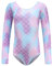 Turnanzug M?dchen Langarm Turn Leotards Kinder Ballettkleidung Gymnastik Gl?nzend Rundhals Weich Elastisch Ballett Trikot Yoga Ballettanzug Tanzbody Gymnastikanzug Activewear Lila Fischschuppe 6-7J