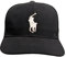 POLO RALPH LAUREN Herren-Baseball-Snapback mit großem Logo (as1, Alpha, Einheitsgröße, Schwarz (Weiß)), Schwarz (Weiß), Einheitsgröße