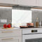 BELOFAY 60x65cm White Marble Tempered Glass Splashback for Kitchen | 6mm Toughened Glass Heat Resistant Hob Splashbacks for Cookers