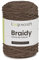 Loopncraft Cordino per borse uncinetto, cordino in cotone 2mm, colori vari 250gr, LOOP'NCRAFT BRAIDY 01 Schwarz, (Tortora)