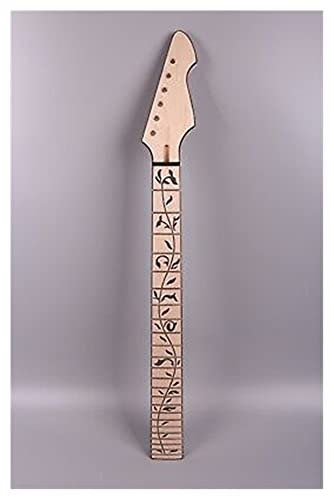 CAZARU Ahorn E-Gitarrenhals 24 Bünde Truss Rod Vine Inlay für Strat Gitarrenhals