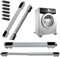 6 Pcs Universal Extendable Furniture Appliances Rollers, Strong Mover Tools with 24 Roller & Brake Equipment Strong Base for Washing Machines Refrigerators Dryers Bearing 600LB Grey