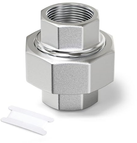 ERGAOBOY 1 pièce Raccord femelle en acier inoxydable 304 3/4 BSP, raccord union, adaptateur fileté pour eau/huile/gaz