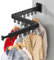 LPAMABA Étendoir à Linge Mural Rétractable 120cm - Séchoir Pliable Intérieur avec 18 Crochets pour Balcon, Linge, Salle de Bain