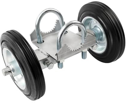 6inch Rolling Gate Wheel Carrier Metal Bracket Chain Link Fence Gate Wheel for Residential Gates, Silvery