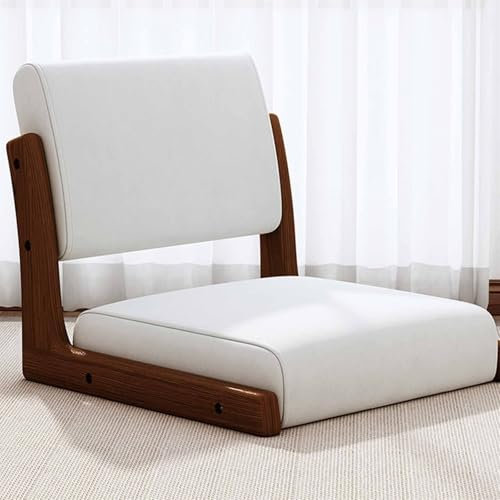 Yoeoefuo Bodenstuhl Bodensofa Reading Chair Japanischer Beinloser Innenstuhl Tatami Boden Stuhl Mit Rückenlehne Balkonstuhl Wohnzimmerstuhl Platzsparend Teestube-Stühle Meditationsstuhl(Stil 2)