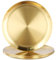 HONYUET 6 PCS 12 Inch Gold Stainless Steel Dinner Plate, 30cm Round Metal Dinner Plate for Steak Salad Camping BBQ Steak Pizza