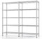 Himimi 5-stöckiges Metallregal zur Aufbewahrung, verstellbares Drahtregal, Schwerlastregal mit Nivellierfüßen, Lagerregal für Schlafzimmer, Wohnzimmer, Küche, Garage, 152 x 35 x 183 cm, Silber