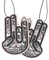 2x Shocker Hand Auto Duft Duftbaum Lufterfrischer lustiger Stinky Pinky Autoduft Aroma Innenraumduft Duftspender für Geburtstag als witziges Gag Geschenk (2er Pack)