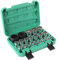 CPROSP 21tlg Steckschlüssel Einsatz Satz Zwölfkant 1/2, Socket Spanner Set 8-36mm, Vielzahn Nuss, Vielzahn Steckschlüsse mit Grüne Bewahrungsbox