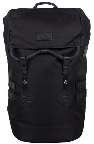 Doughnut COLORADO Rucksack Unisex 19 L mit Laptopfach I Studenten-Rucksack funktionell & handgefertigt I ideal als Reise-Rucksack oder leichter City-Rucksack I Daypack Black