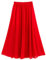 Damen Elastisch Stretch Bund Einfarbig Sommerrock Rock Lang mit