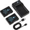 DSTE 2-Pack EN-EL14 ENEL14 Batteries et Chargeur compatibles avec Nikon Coolpix D5100 D5300 D5500 D3400 D5600 D3500 P7000 P7200 P7800