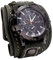F Fityle Männer Leder Uhren, Retro Punk Armbanduhr breites PU-Lederband, Classic Herrenuhr, Armbanduhr Herren, Herren Analog Quarzuhr Sport Casual Business Armbanduhr für Geburtstagsgeschenk - Gruen