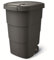 Prosperplast Wheeler 95L Müllbehälter mit Rädern und Deckel Mülltonne Müllgroßbehälter Großmülltonne Universaltonne Kunststoff (Schwarz)