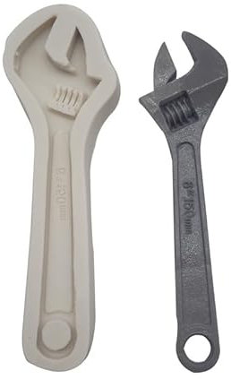 TTOA - Wrench Silicone Fondant Mould | Spanner Sugar Paste | Tool Icing Mould | Cake Decoration | Sugar Craft