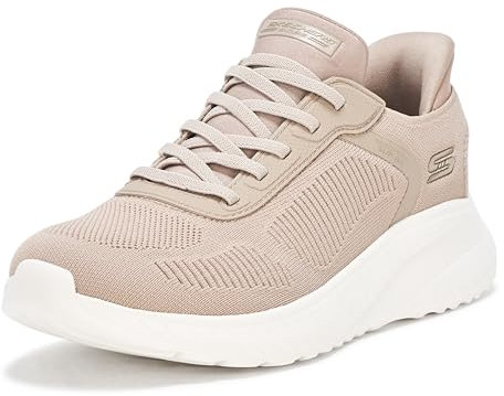 Skechers Damen Bobs Squad Chaos Sneaker, Taupe, 37.5 EU