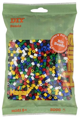 Hama Bio String Perlen Color Mix (198), 3000st.