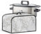 HUISEFOR 6 Quart Crock Pot Dust Cover for Electric Slow Cookers Washable Dust Protection Insulated Kitchen Appliance Cover Air Fryer with Pocket Home Decor, White Marble