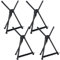 MEEDEN 4Pcs Tabletop Easels, Metal Easel Stand for Painting & Display, Aluminum Desktop Art Painting Easel, Foldable Portable Paint Easel Tripod Stand for Canvas, Paintings, Photos, Books, Signs