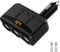 Greatzer 5-in-1 Car Cigarette Lighter Adapter, 100W, 12V/24V, 2x USB 2.0, LED Voltmeter, Individual Power Switch, Compatible with iPhone, Samsung, Google Pixel, Navigation Systems