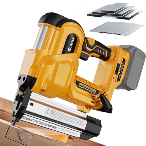 Brad Nailer Cordless Stapler for DeWalt 18V, 2 in 1 Electric Nail Gun/Staple Gun with 18GA Nails/Staples, Battery Power 2 Inch Nailer for Trim Wood Crafting Home DIY, Tool Only