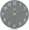 Lafocuse 30cm MDF Holz Wanduhr Grau Ohne Tickgeräusche, Modern Lautlos Wanduhr Batteriebetriebene, Klassische Einfach zu Lesen für Wohnzimmer Schlafzimmer Küche Büro