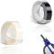 9mm x 3m Etikettenband Ersatz, für Dynmo Omega Prägeband Kompatibel Dynmo Junior, für Dynmo Omega Etikettenprägegerät Junior Prägegerät E-303 101 Labelmaker, Schwarz und Transparent