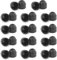 Lot de 28 capuchons à vis hexagonaux M10 - 17 x 20 mm - Noir