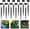 Aigostar- Luces Solares LED Exterior Jardin, Luz Fría 6500K, IP44 Impermeable, Luz Solar de Césped Exterior Jardin para Terraza, Patio, Pasillo. 12 Uds