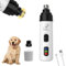Rppiup Dog Nail Grinders, Silent Groom Pro Dog Nails, Electric Pet Nail Grinder, Professional 2-Speed Rechargeable Quiet Dog Claw Grinder, Silent Groom Pro Dog Nails for Small to Large Pet (White)
