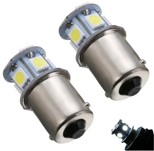 BEAHING Luci del freno a LED, 2 pcs 1156 lampadina a LED, luci del freno super luminose da 12 V, lampadine interne risparmio energetico, per segnali di svolta inversa lampada di coda