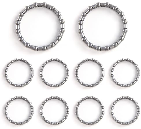 10pcs Headset Caged Ball Bearing Race Cycling Headset Bearing Precision Bottom Bracket Caged Silver Caged Bearings for Mountain Bicycles Fixed Gear Bike Crank Bottom Bracket