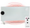 Klarstein Stufa Elettrica Basso Consumo 2000W, Termoconvettore con Rotelle, Termosifone Portatile a Parete con Termostato, Stufetta per Casa