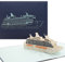 Pop Up Karte Kreuzfahrtschiff – 3D Geburtstagskarte Modell Kreuzfahrt – Reisegutschein, Deko, Einladungskarte, Geschenkverpackung & Gutschein
