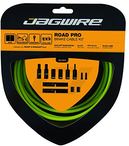 Jagwire PCK202 Organic Green Road Pro Brake Kit, Shimano/SRAM