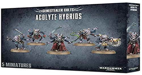 Games Workshop 251,765,097,187.6 cm Warhammer 40,000 Gene Stealer Cults Acolyte Hybrids, Schwarz