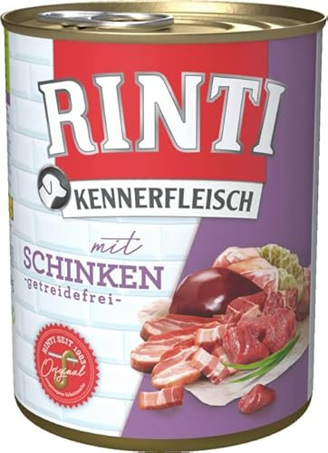 Rinti Hundenassfutter Kennerfleisch mit Schinken 6x800g