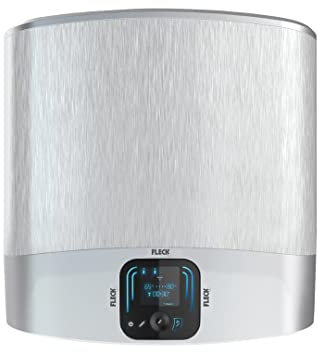 Fleck Duo 7, termo eléctrico 30 litros, Calentador de agua horizontal o vertical, Garantia total 3 años, medidas: 50,6 x 27,5 x 53,6 cm, color blanco, Frabricado para ser instalado en España
