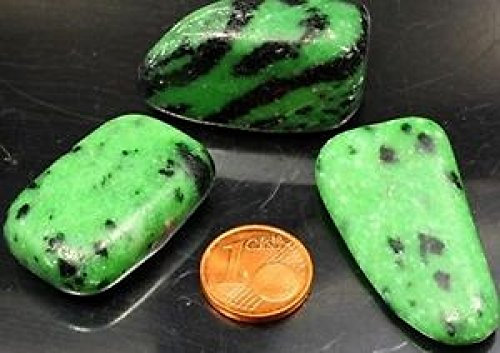 1 Rubin Zoisit Trommelstein Taschenstein Handschmeichler I Glücksbringer I Energiearbeit | Meditation I Lucky Stone I Glückssteine | Mineralien | Dekosteine I
