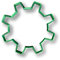 Ausstechform Zahnrad (10,2 cm).