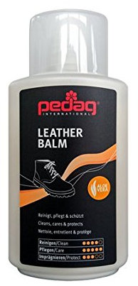 Pedag Leather Balm - für hochwertige Wanderschuhe und Outdoor-Ausrüstung aus Glattleder (125 ml, Farblos)