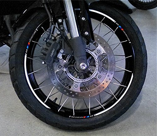 labelbike - Aufkleber Streifen Motorrad Felgen Räder Schutz Kit kompatibel mit BMW GS ADVENTURE ab 2014