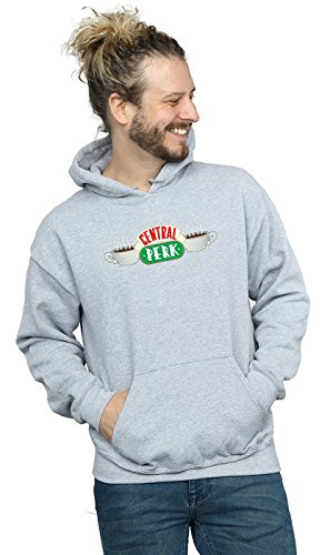 Absolute Cult Friends Men's Central Perk Hoodie Sport Grey Medium