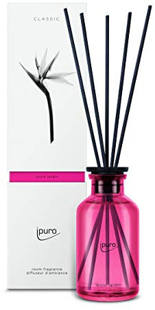 ipuro - sinnlicher ipuro jardin Raumduft - dezenter Raumerfrischer mit exotisch blumigem Duft - eleganter Lufterfrischer in der Wohnung für ein puristisches Dufterlebnis 240 ml