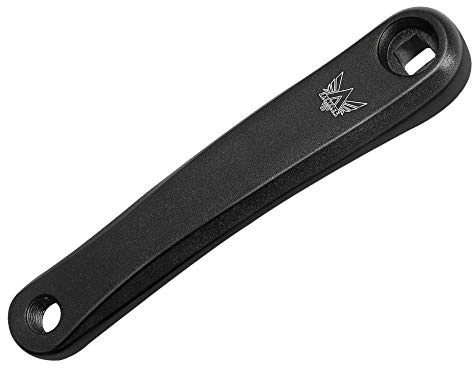 MUXSAM Bike Crank Arm Left 170mm Rhombus Inner Hole Aluminum Alloy Black Single Speed Crankset for Mountain Bike