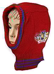 Mütze kompatibel mit Paw Patrol Kinder Schalmütze, 3 versch. Farben Einheitsgröße 54 cm, ORIGINAL Schal Wintermütze, Junge Mädchen, Marshall, Chase und Rubble, Schlupfmütze, Strumpfmütze (rot)