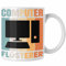 Trendation - IT Computer Nerd Flüsterer Informatiker Tasse Lustig Geschenk IT Student Gadget Männer Weihnachten (Weiß)